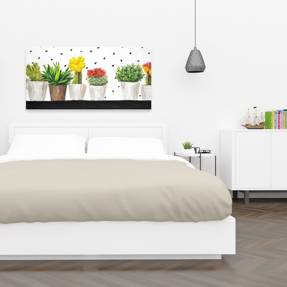 Small Cactus & Succulents Canvas | Exotic Floral Home Decor