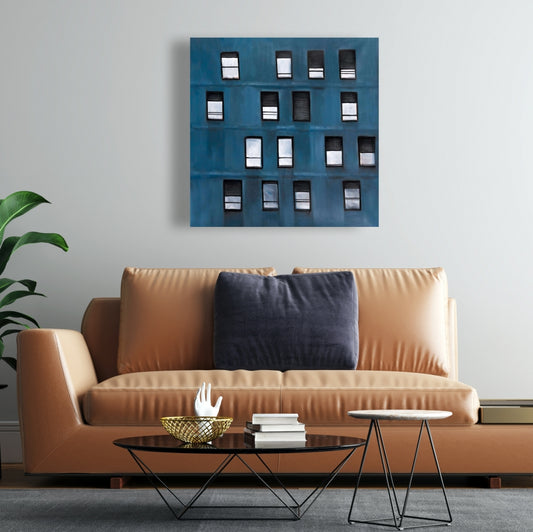 Toile de bâtiment urbain - Décoration murale contemporaine pour chambre à coucher
