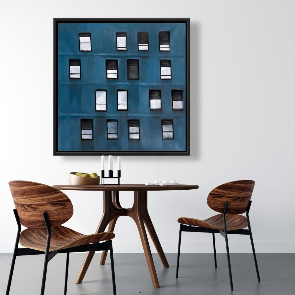 Urban Building Framed Canvas | Modern Home Decor Wall Art