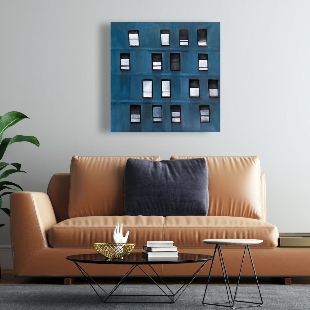 Urban Building Canvas - Contemporary Bedroom Wall Art Decor