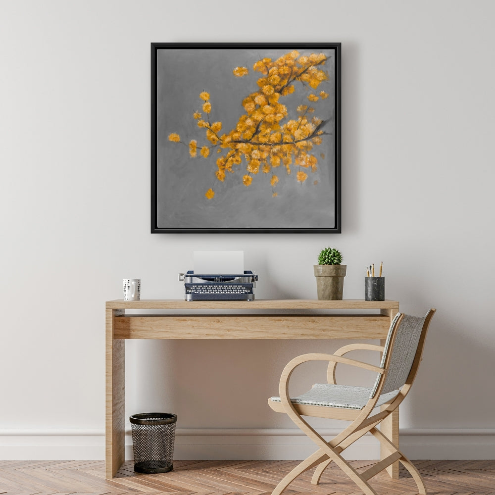 Golden Wattle Floral Canvas | Botanical Home Decor Wall Art