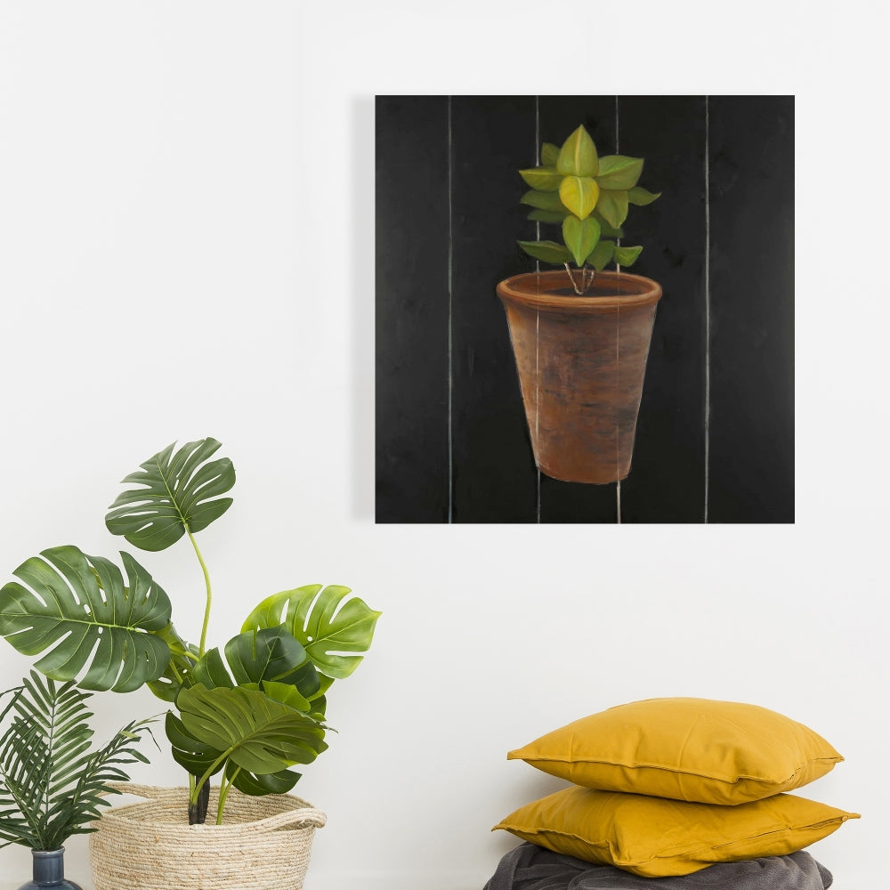 Plant of Bay Leaves Canvas | Brown Botanical Kitchen Decor