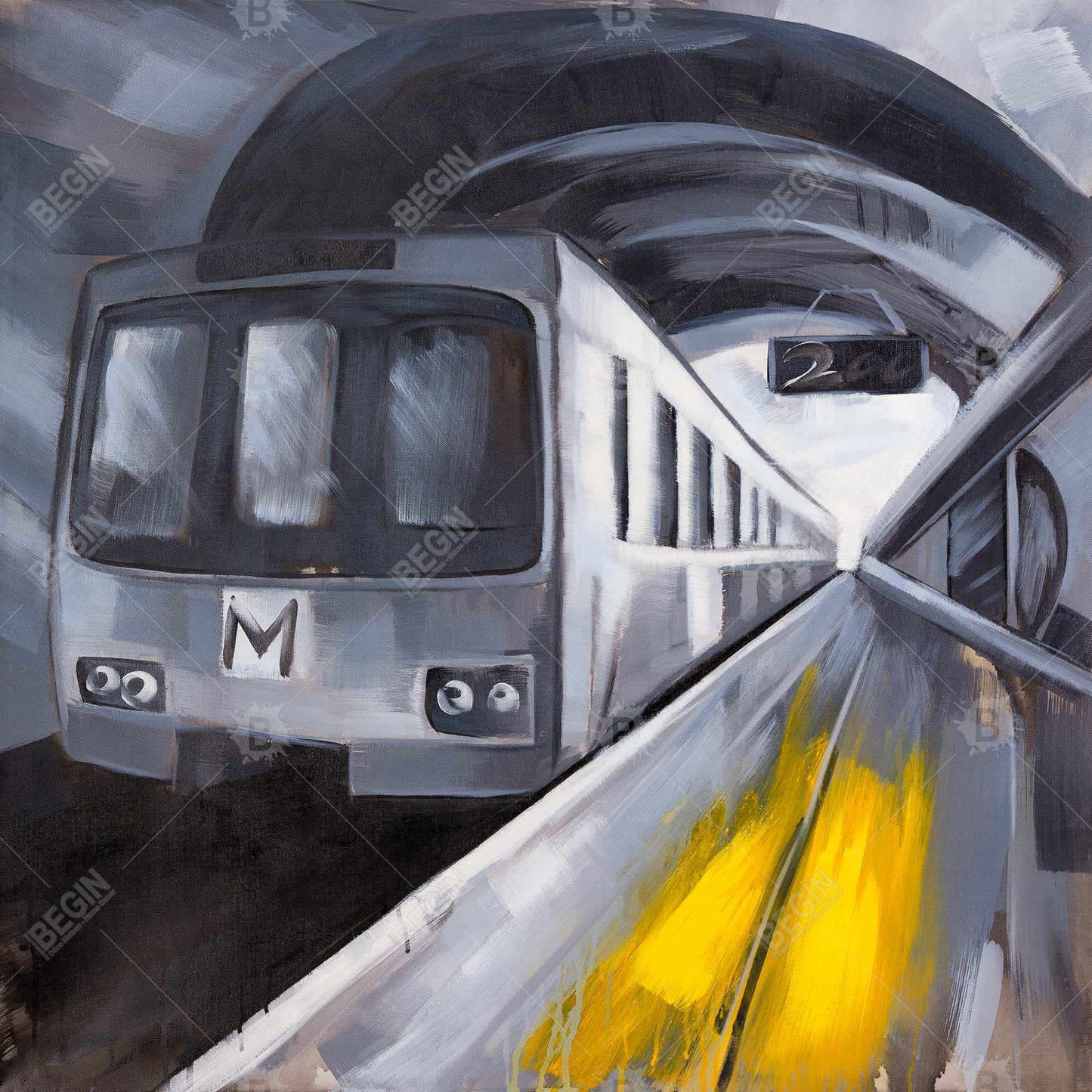 Toile de métro | Décoration d'intérieur moderne | Art du transport