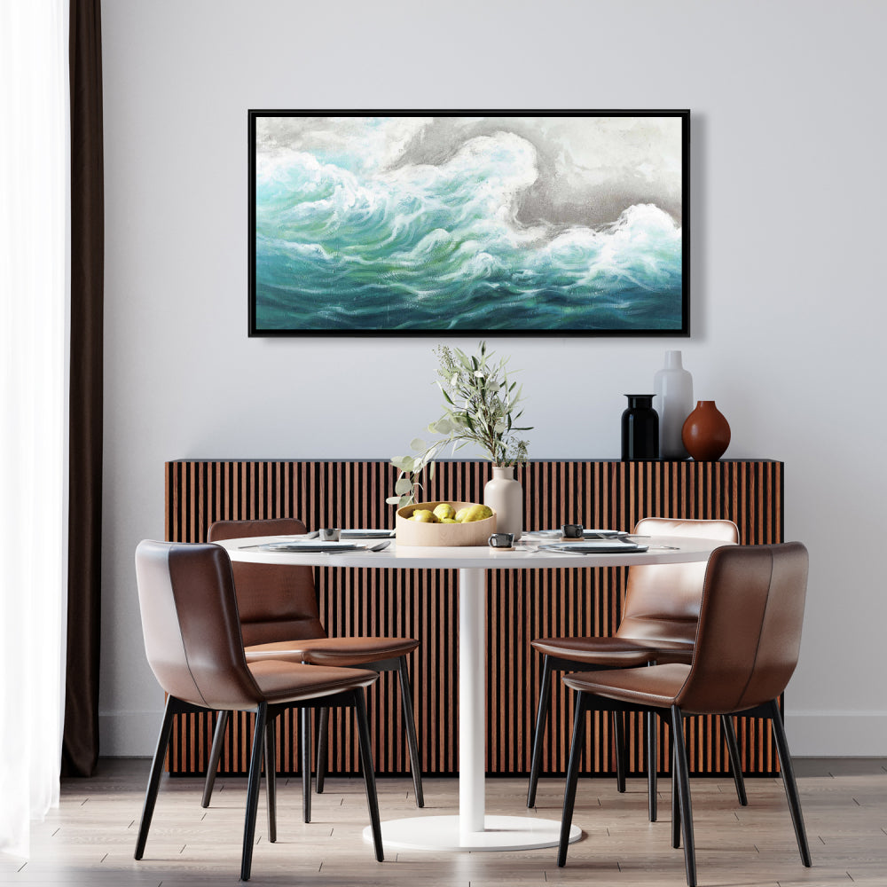 Seaside Marine Coastal Bedroom Framed Canvas Home Decor