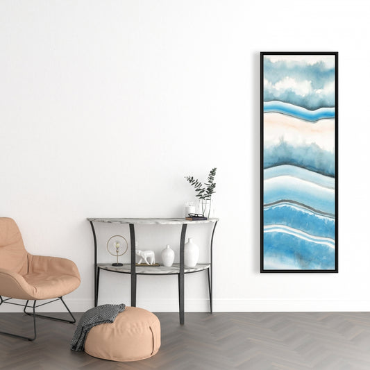 Géode texturée et minérale | Toile encadrée pour décoration d'intérieur