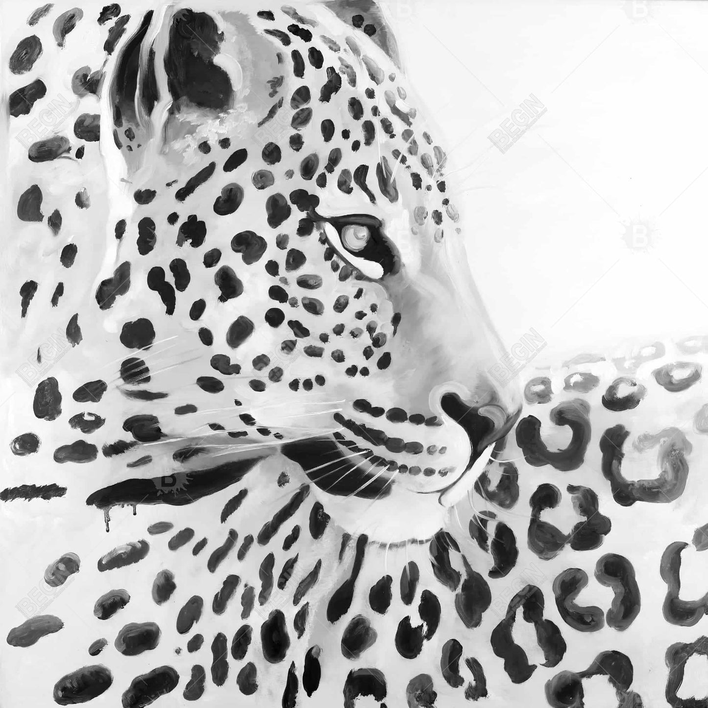 Beautiful Leopard Canvas - African Feline Framed Home Decor