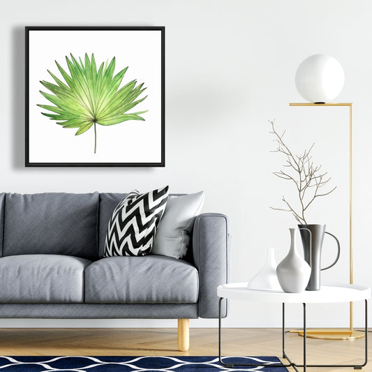 Petticoat Palm Botanical Framed Canvas - Scandinavian Decor