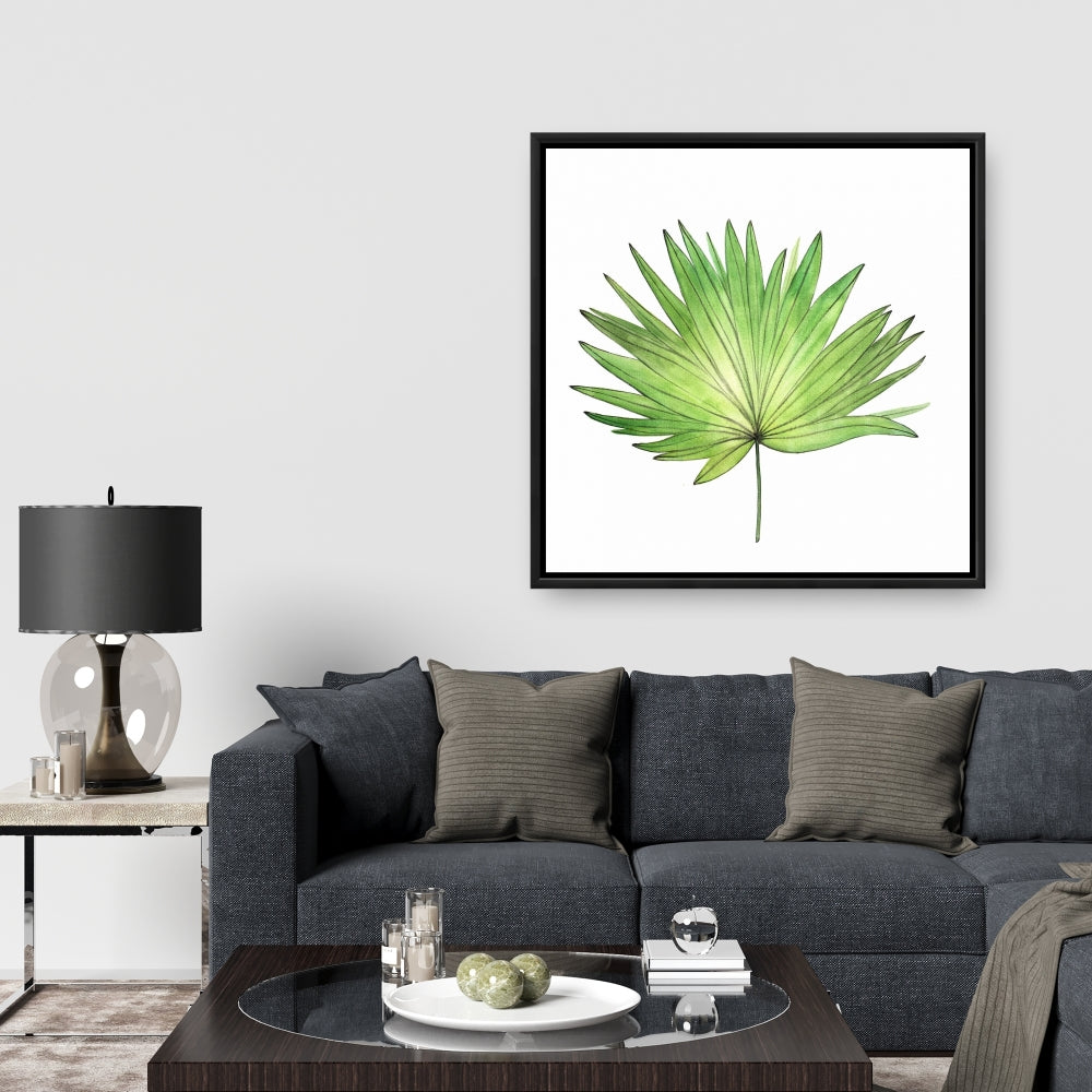 Petticoat Palm Botanical Framed Canvas - Scandinavian Decor