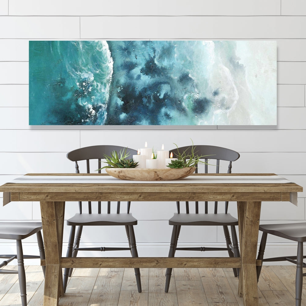 Seaside of the Caribbean Canvas | Coastal Blue Sea Decor