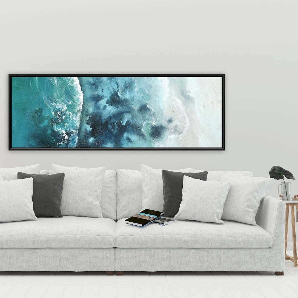 Seaside of the Caribbean Blue Bedroom Canvas | Marine Decor