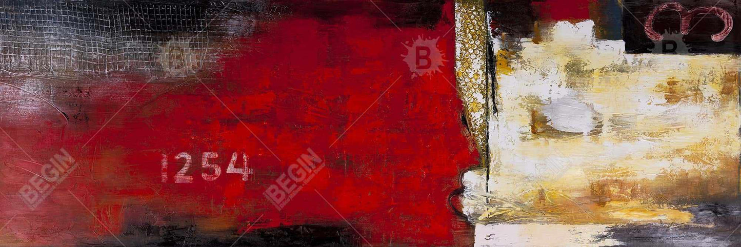 Industrial Black Canvas | Abstract Art with Numbers Decor