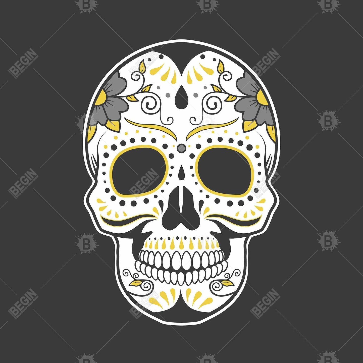 Mexican Sugar Skull Art | Framed Canvas Home Decor