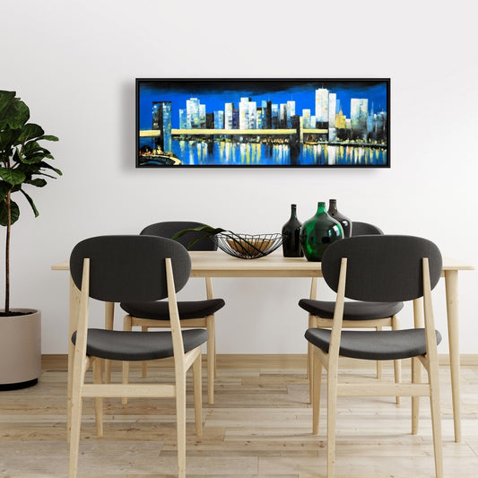 Lower Manhattan Skyline Canvas - Contemporary Bedroom Decor