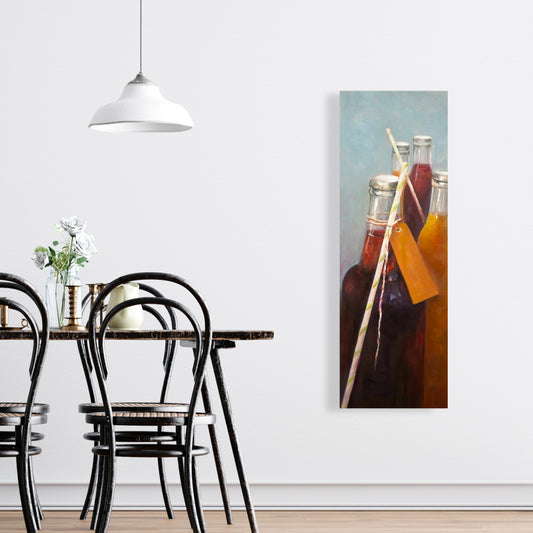 Toile Boissons d'été | Décoration de cuisine moderne - Art contemporain