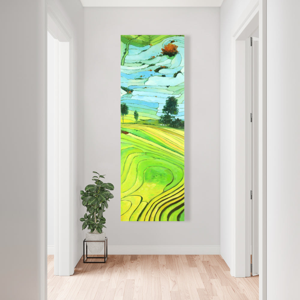 Rice Fields of Vietnam Canvas - Asian Landscape Home Decor