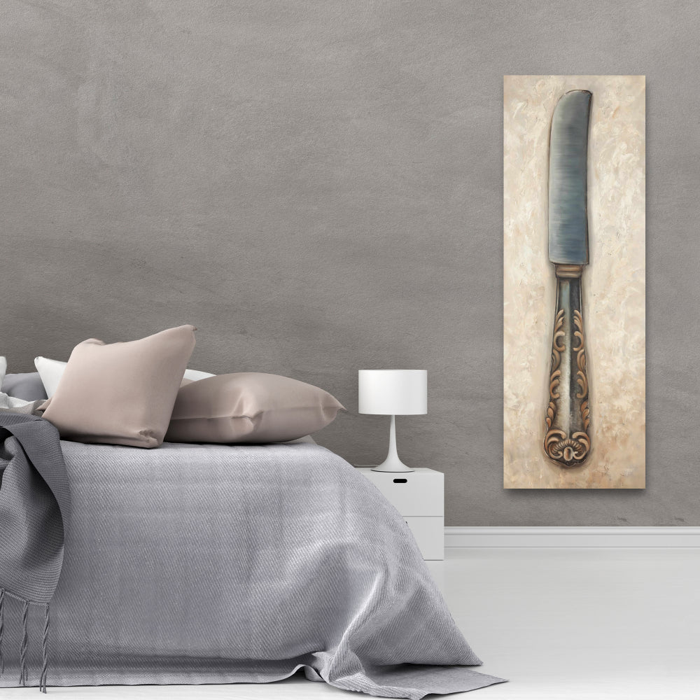 Vintage Butter Knife Canvas | Home Decor Object Gastronomy