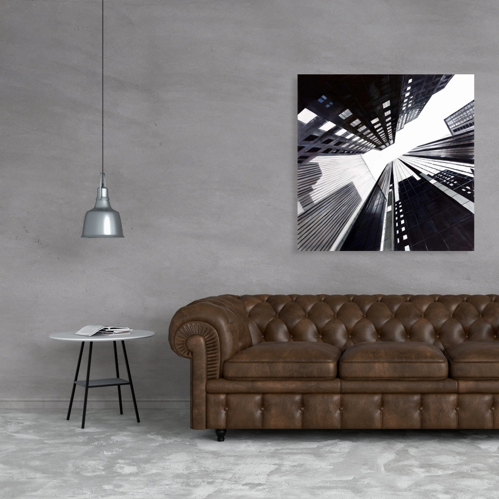 Low-angle City View Canvas | Contemporary Bedroom Decor