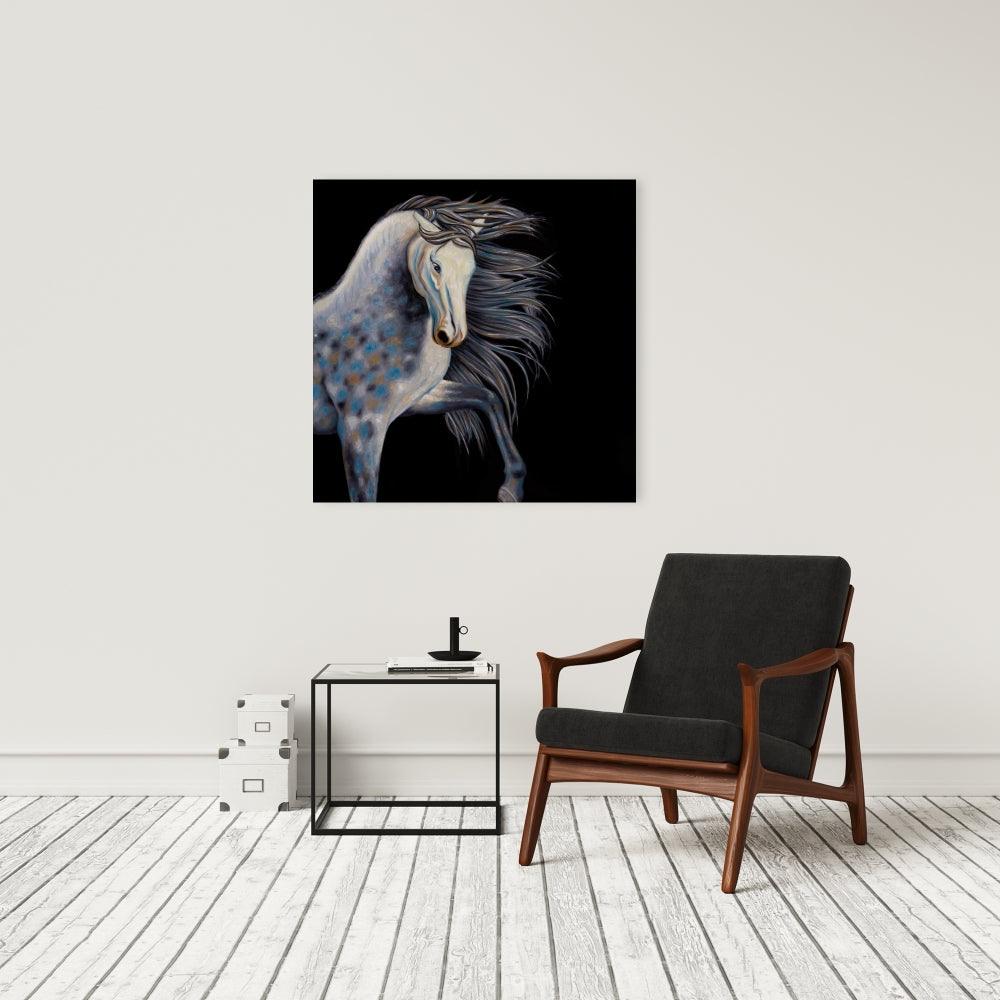 Abstract Horse Canvas | Western Farm Animal Home Decor Art
