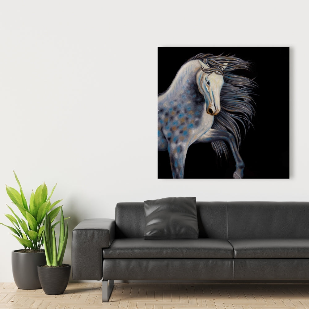 Abstract Horse Canvas | Western Farm Animal Home Decor Art