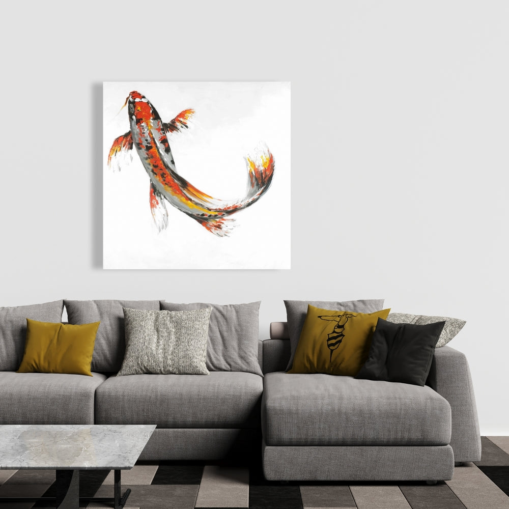 Butterfly Koi Fish Canvas | Aquatic Decor for Bedroom