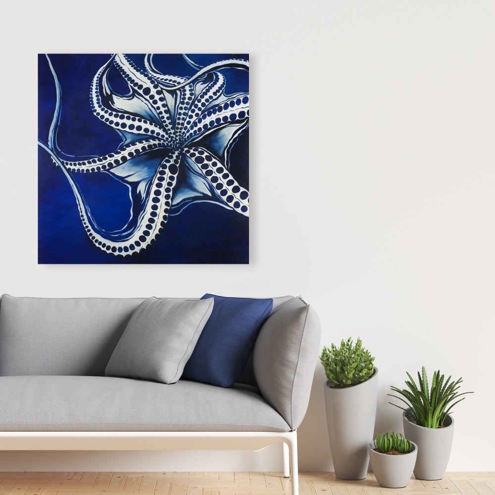 Dancing Octopus Canvas - Aquatic Animals Decor for Bedroom
