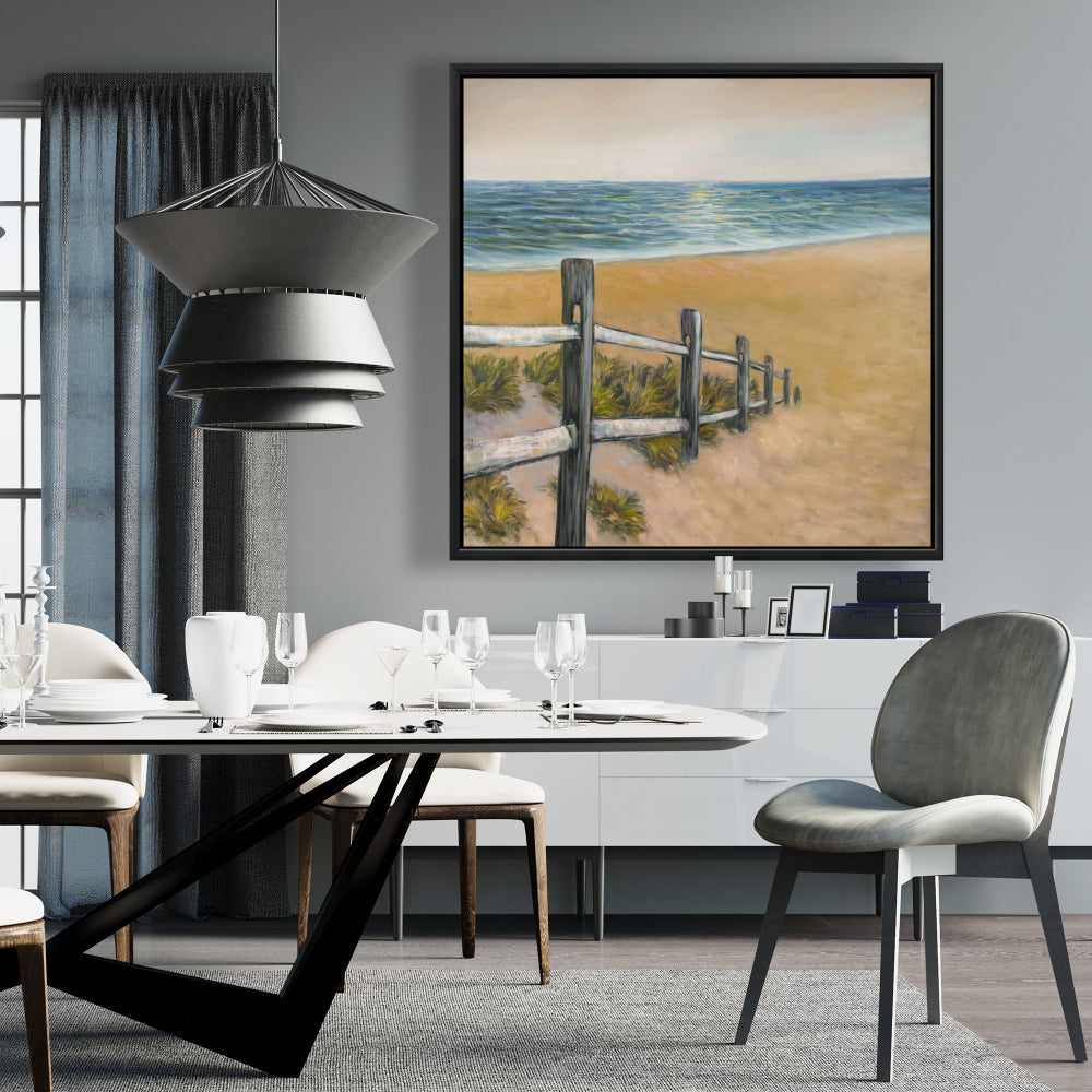 Quiet Seaside Coastal Canvas | Sea Bedroom Home Decor Art