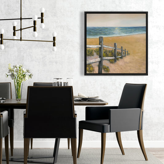 Quiet Seaside Coastal Canvas | Sea Bedroom Home Decor Art
