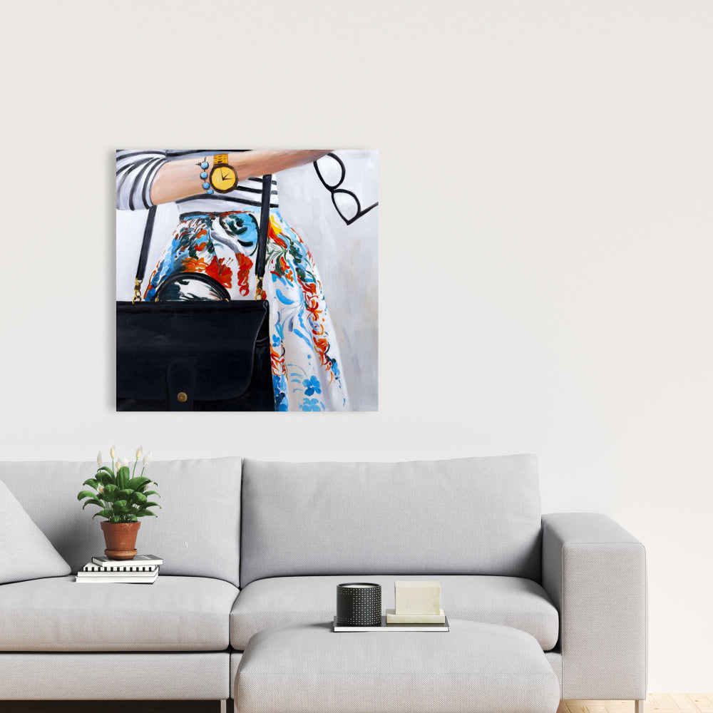 Fashionable Woman Canvas - Stylish Bedroom Wall Art Decor