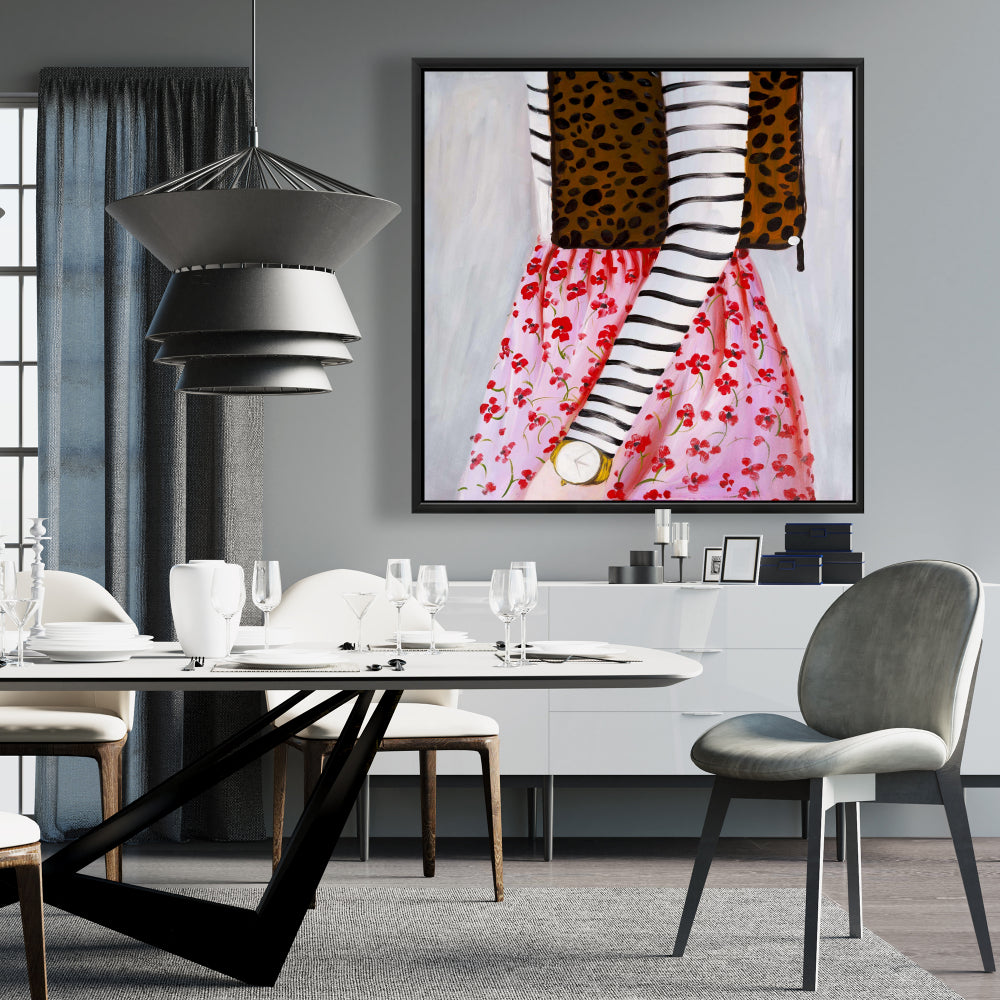 Fashionable Woman Canvas - Leopard Bag | Contemporary Decor