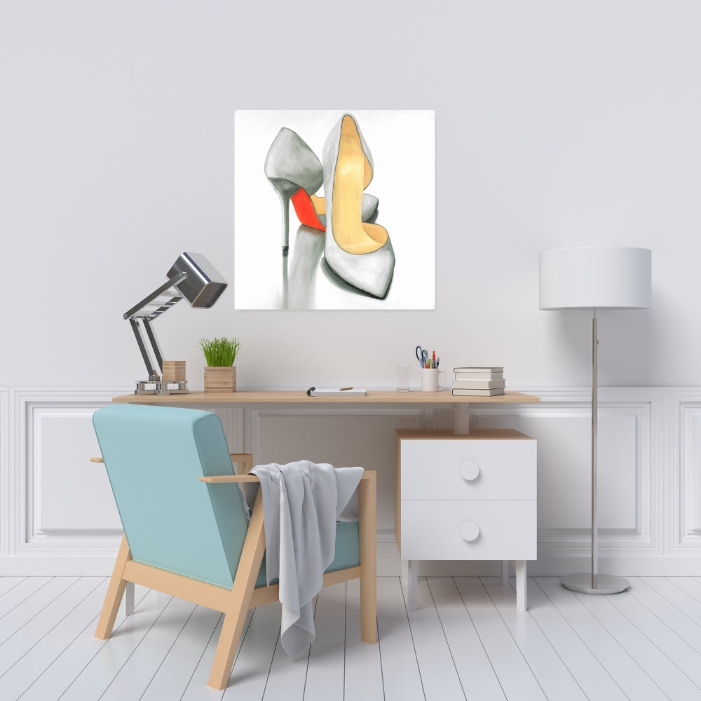 Gray High Heel Ready-to-Wear Canvas | Home Decor Fashion