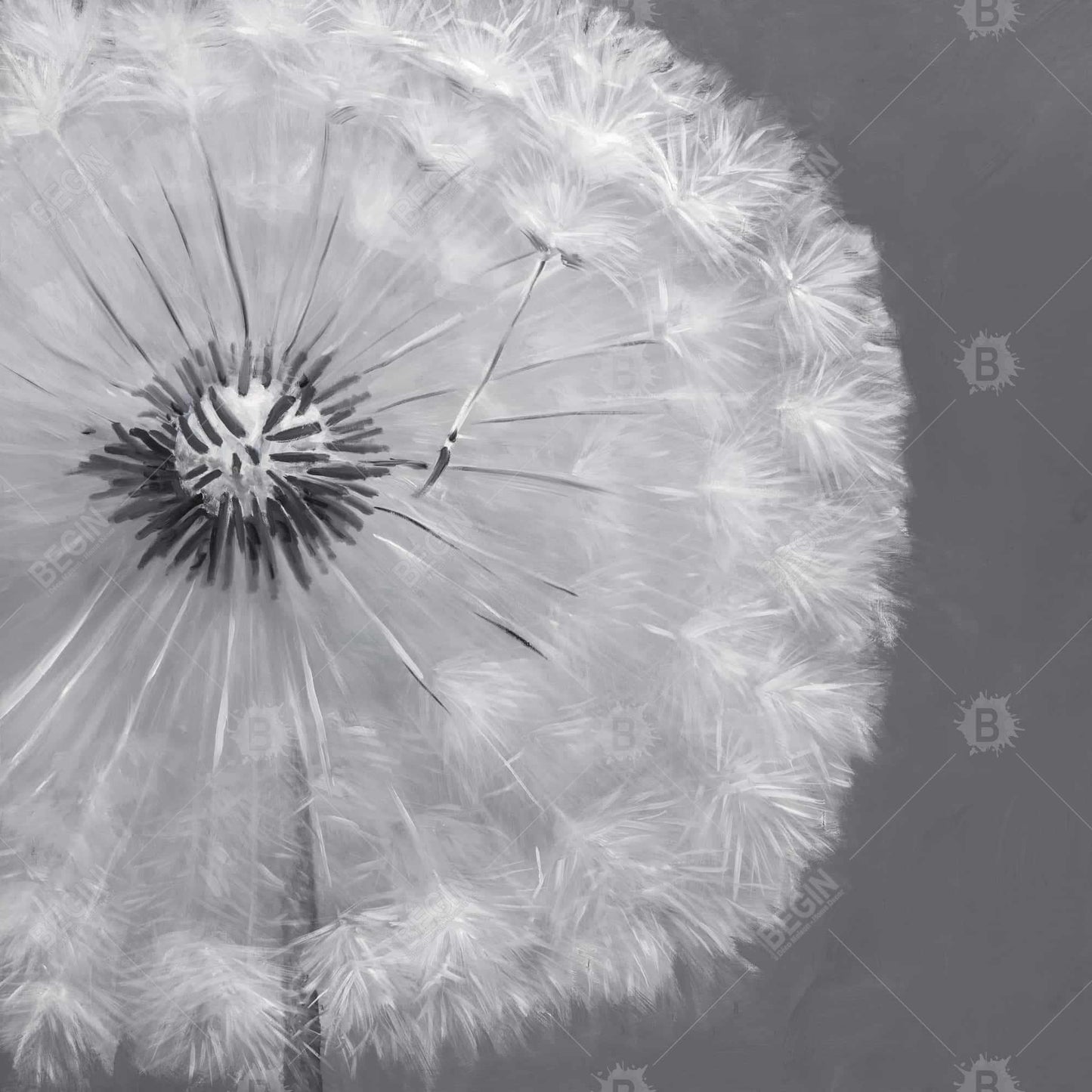 Romantic Dandelion Puff Ball Framed Canvas | Home Decor Art