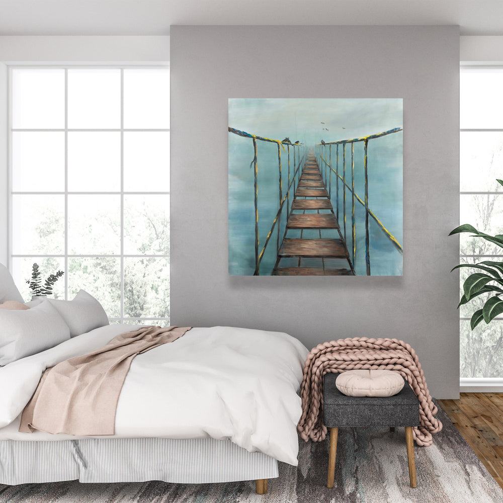 In the Jungle Blue Exotic Landscapes Canvas | Home Decor