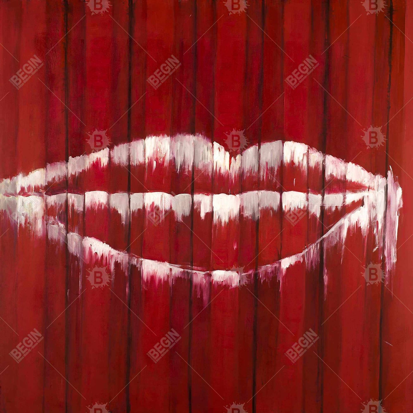 Bedroom Beauty White Canvas - Graffiti Mouth Home Decor