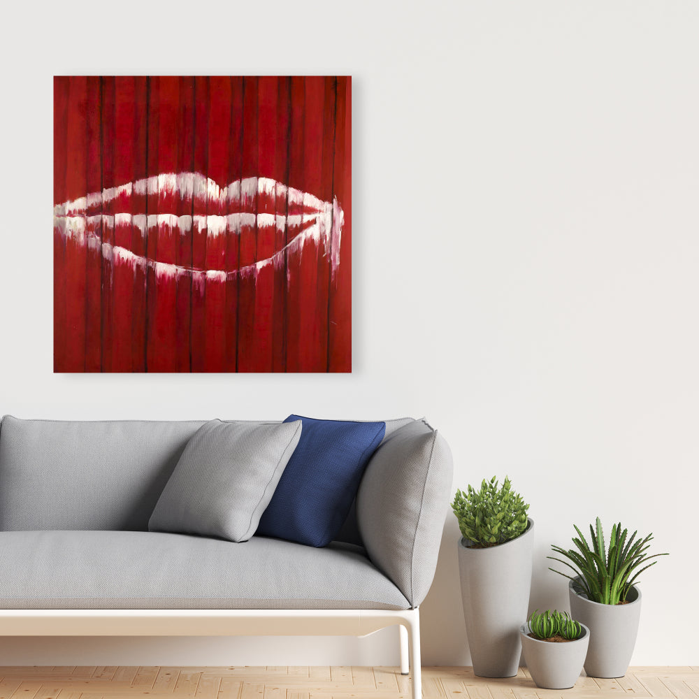Bedroom Beauty White Canvas - Graffiti Mouth Home Decor