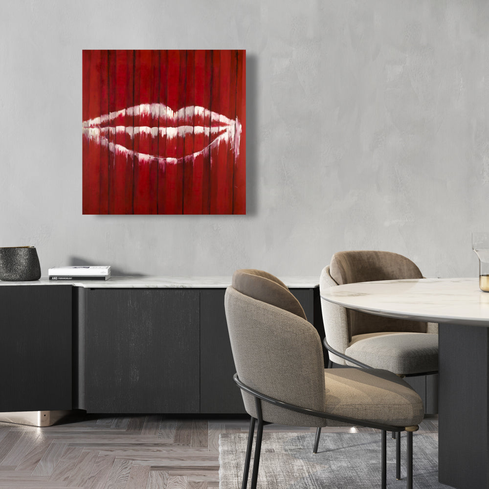 Bedroom Beauty White Canvas - Graffiti Mouth Home Decor
