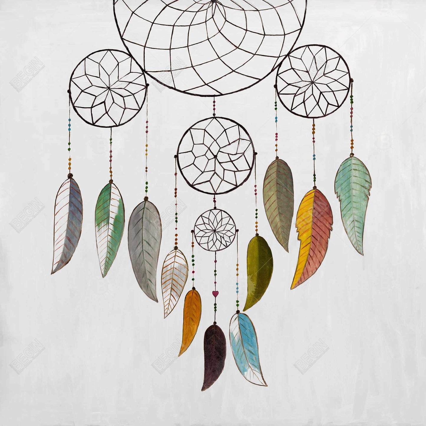 Dreamcatcher Framed Canvas | Spiritual Bedroom Decor Art