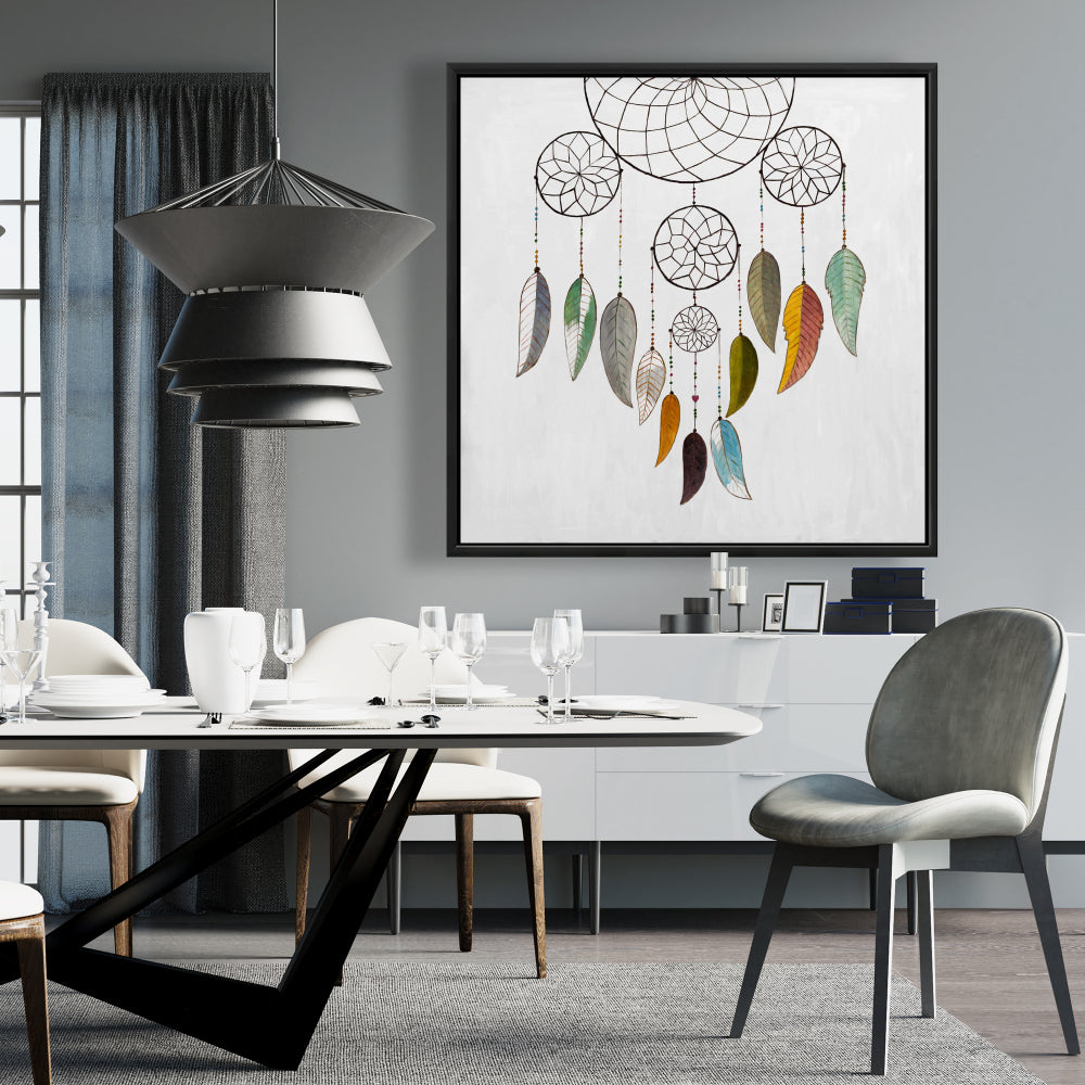 Dreamcatcher Framed Canvas | Spiritual Bedroom Decor Art