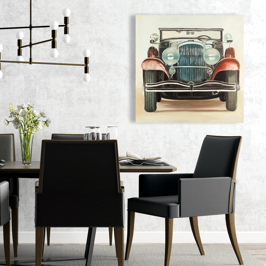 Toile vintage : Voiture de luxe des années 1920 | Décoration d'intérieur, Salon