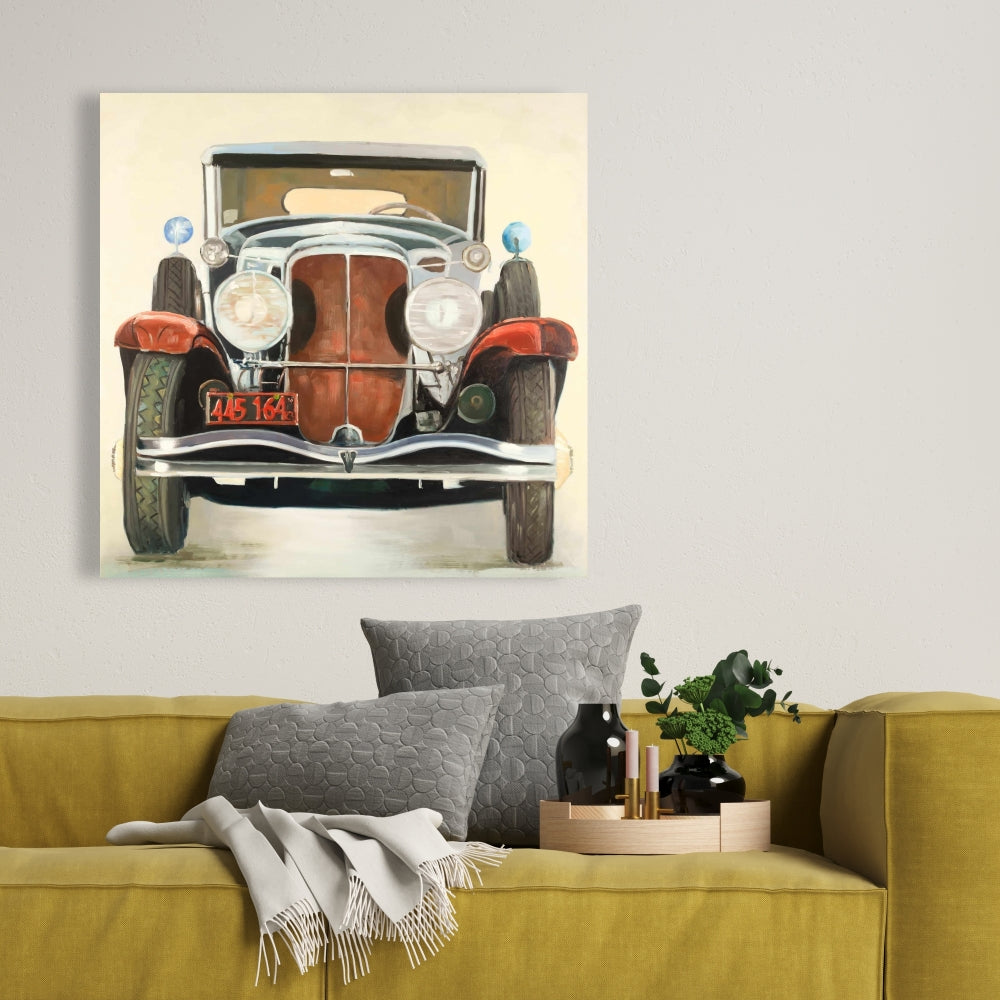 Vintage Luxury Car Canvas - Home Decor | Car Transportation