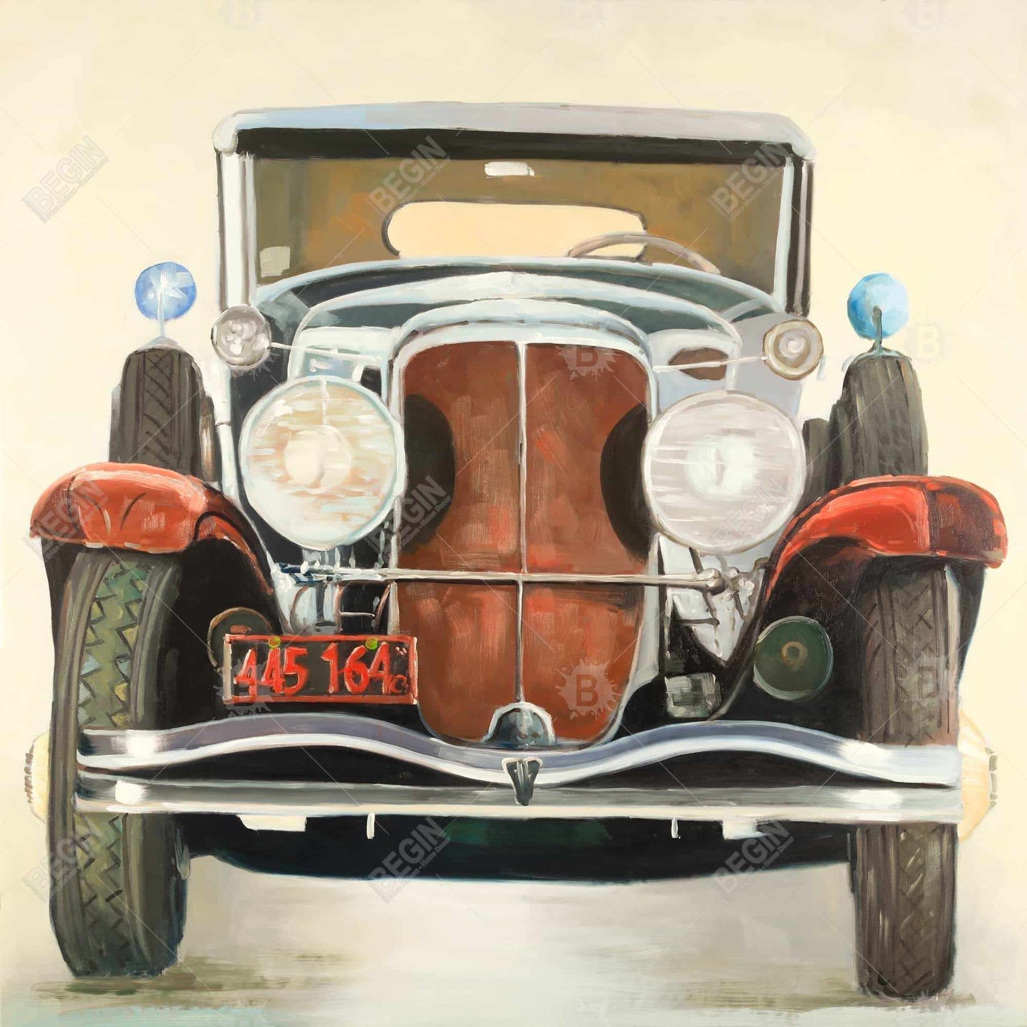 Vintage Luxury Car Canvas - Home Decor | Car Transportation