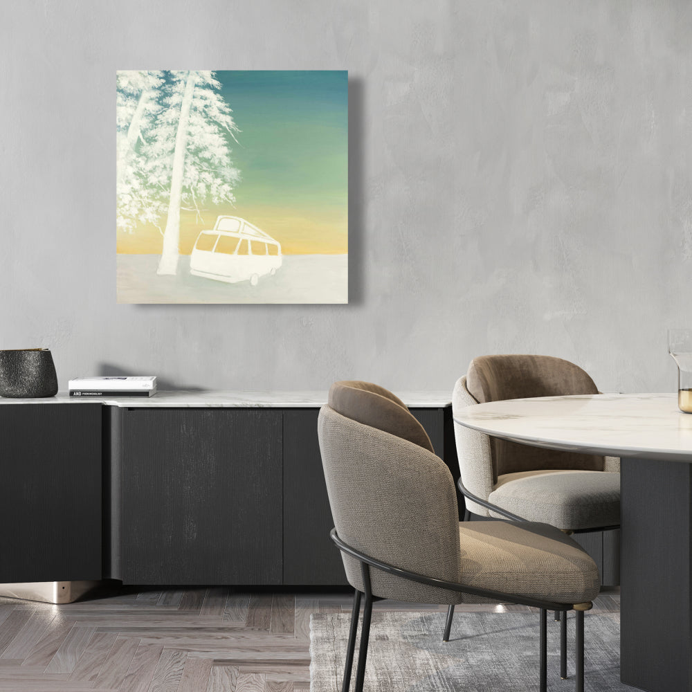 Camping Bedroom Canvas | Illustrative Transportation Art