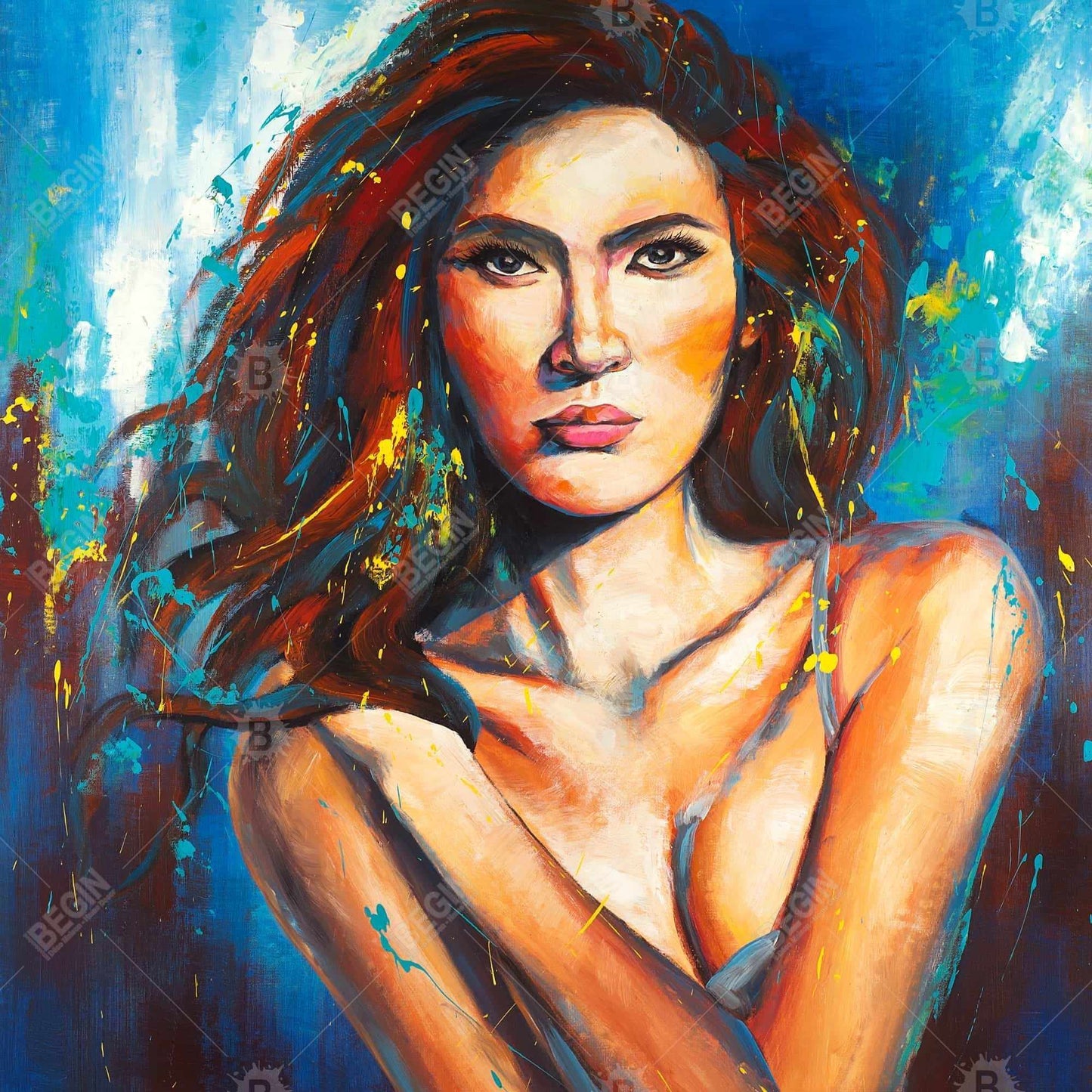 Closer Figurative Bedroom Canvas | Home Decor Wall Art