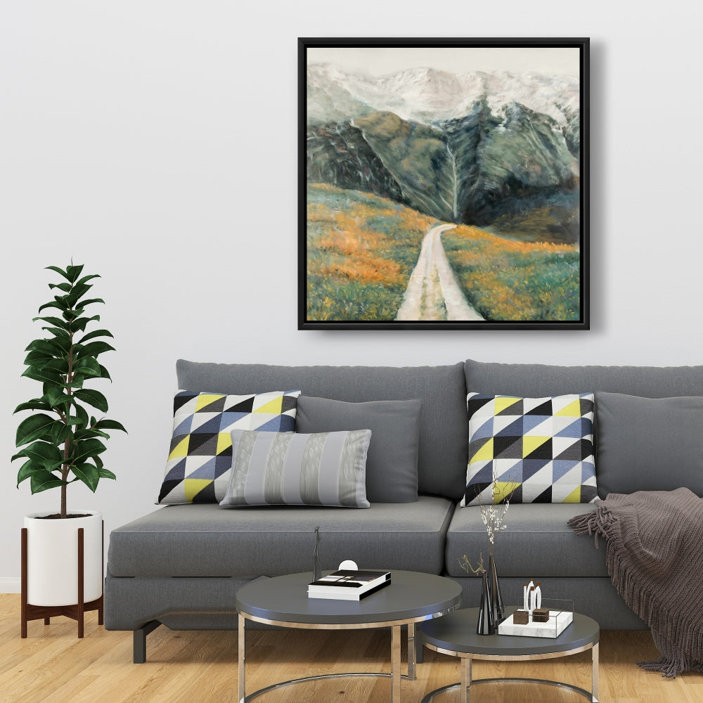 Toile Paysage montagneux | Décoration de chambre contemporaine