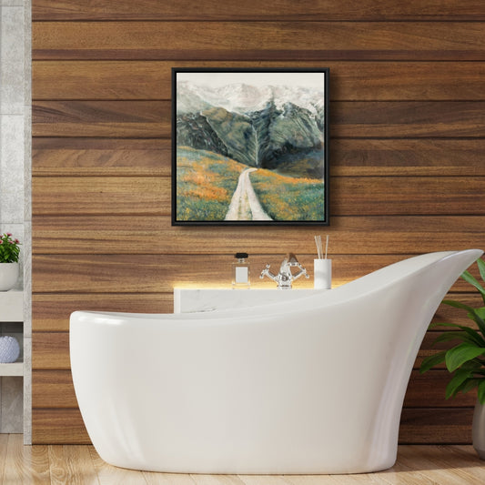 Mountainous Landscape Canvas | Contemporary Bedroom Decor