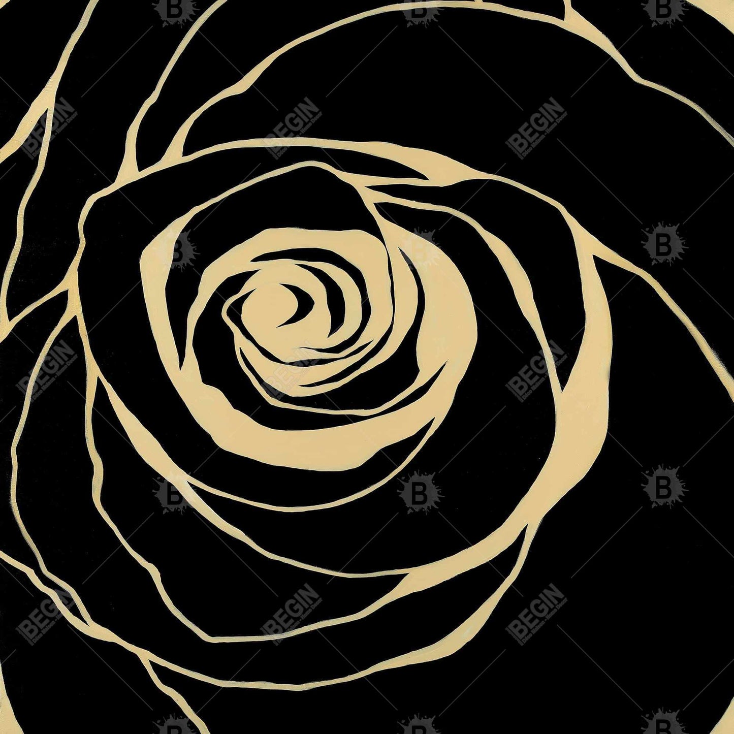 Romantic Black Rose Canvas - Elegant Bedroom Wall Art Decor