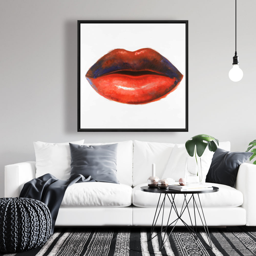 Toile « Rouge à lèvres » | Décoration murale mode et beauté