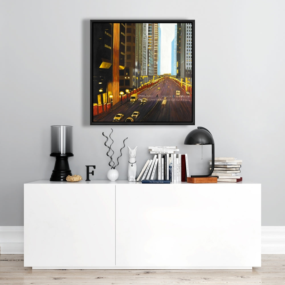 New York City 9th Street Scenic Canvas - Bedroom Wall Art