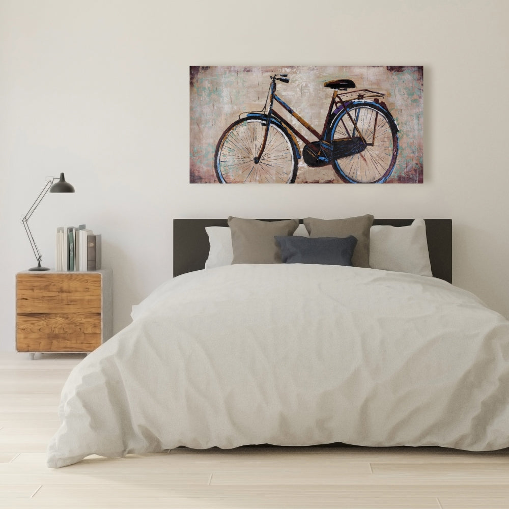 Industrial Bicycle Bedroom Bike Canvas | Sports Home Decor