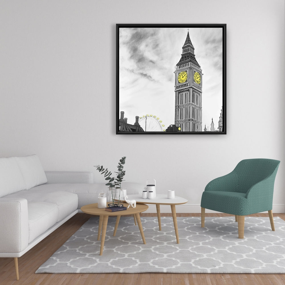 Toile représentant Big Ben à Londres - Décoration murale pour chambre à coucher