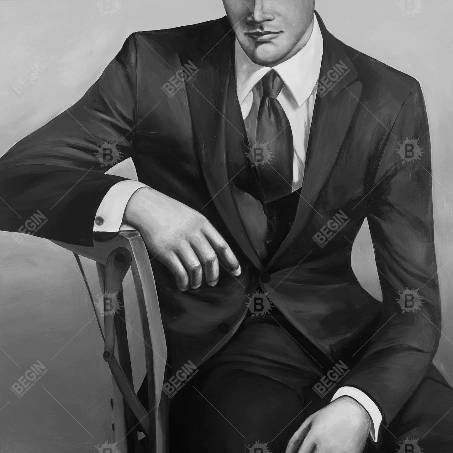Businessman Canvas - Modern Bedroom Decor | Contemporary Art